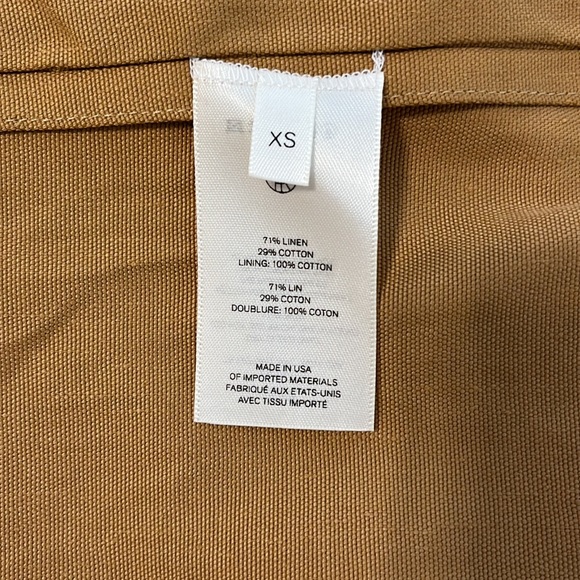 NWT The Row Rundi belted linen cotton coat in ochre - Picture 6 of 11